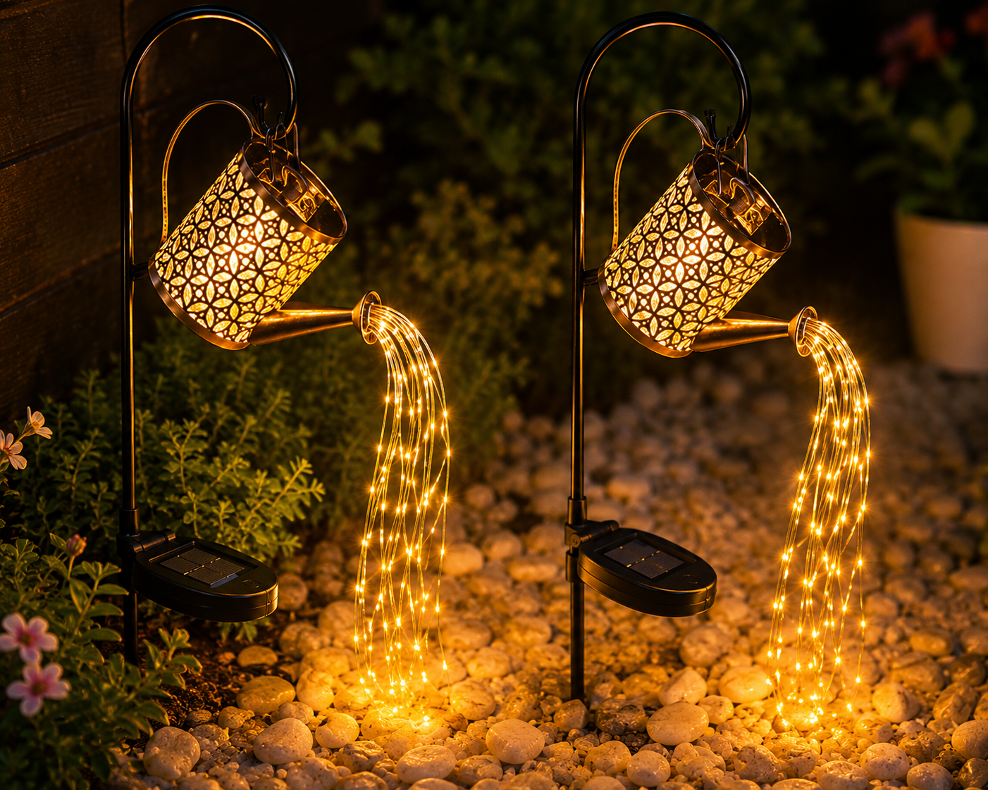 Lumină solară decorativă tip stropitoare – imagine 4