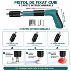 Trusa Pistol de Cuie cu Accesorii si 100 Cuie Incluse