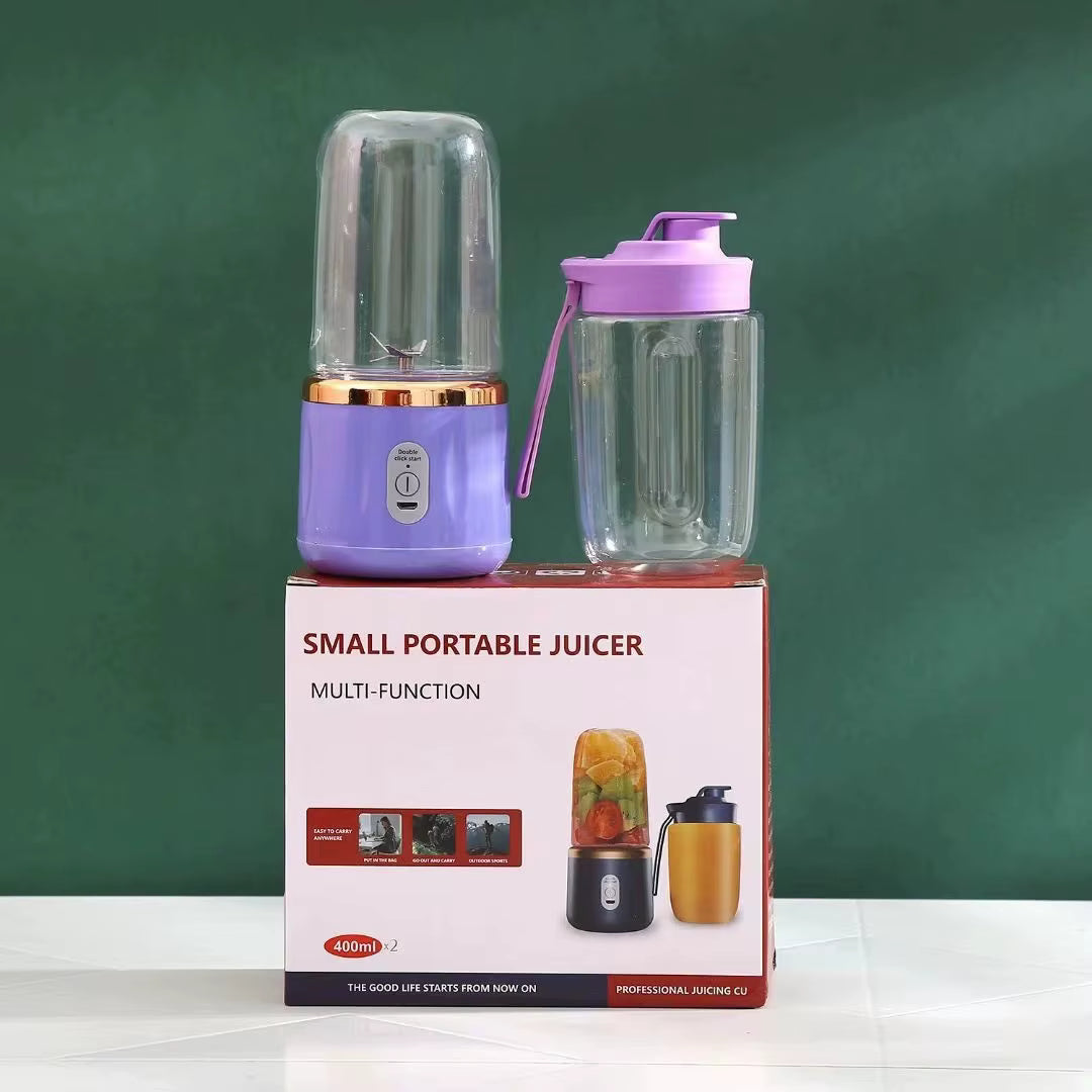 Mini Blender Portabil cu 2 Recipiente 400ml + 400ml
