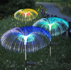 Lampi Solare Stil Meduza cu Fibra Optica Multicolore