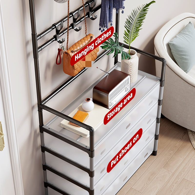 Pantofar + Cuier Metalic - 5 Rafturi