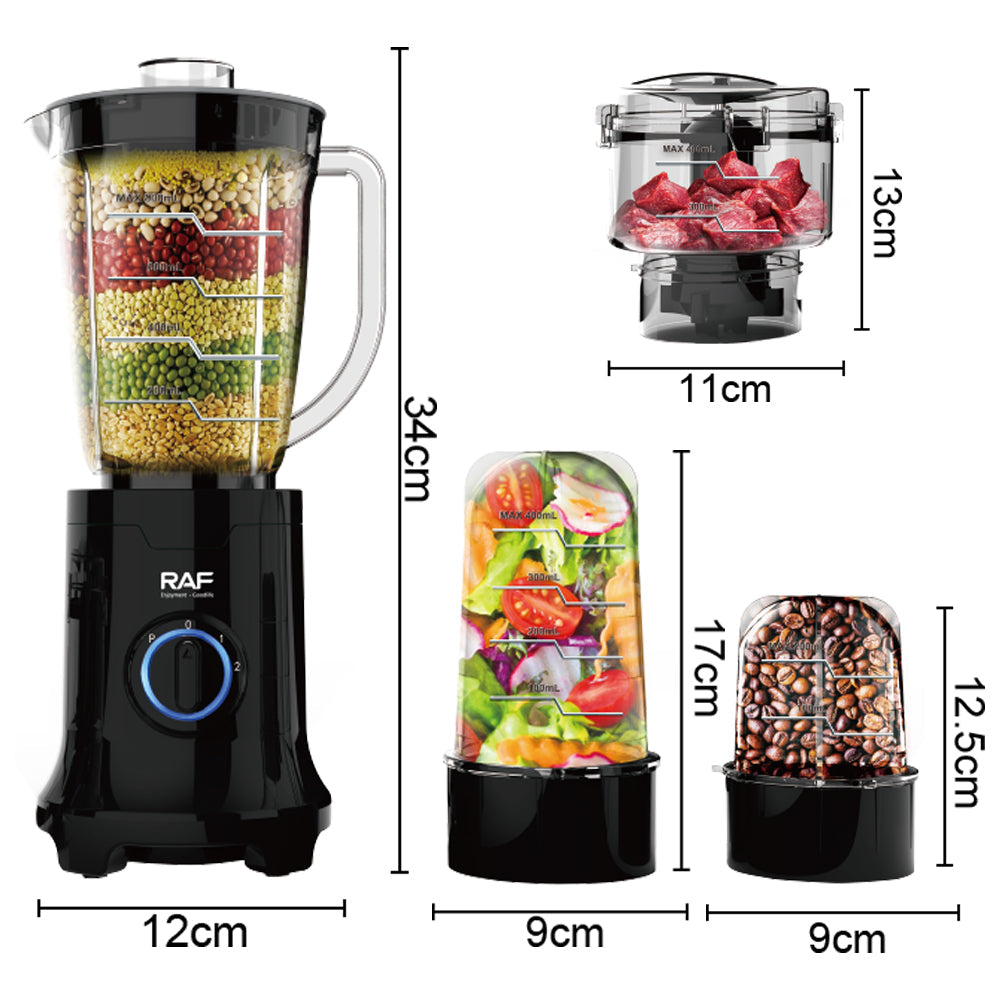 Blender Profesional Multifuncțional 4 în 1 - 19.000 RPM 400W
