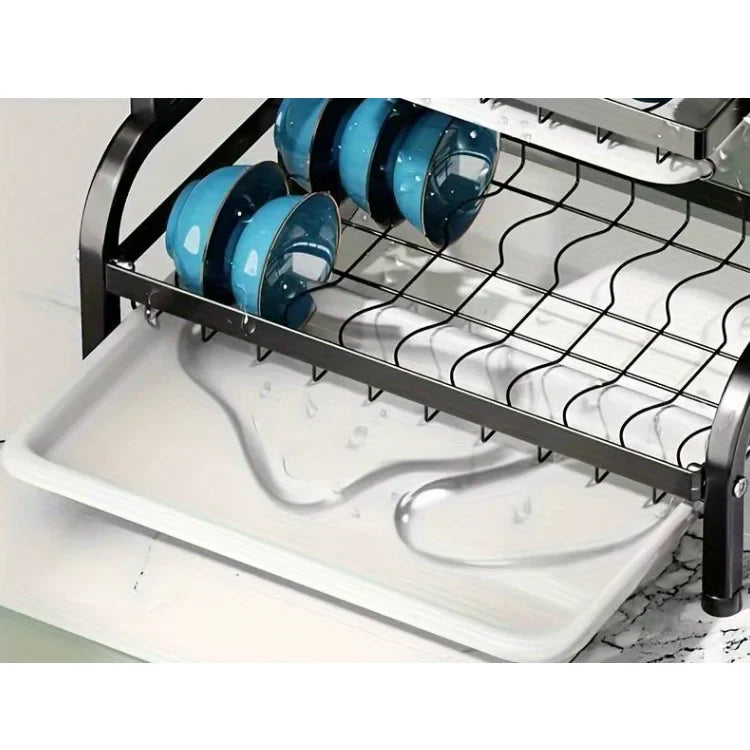 Scurgator de Vase Metalic pe 3 Rafturi